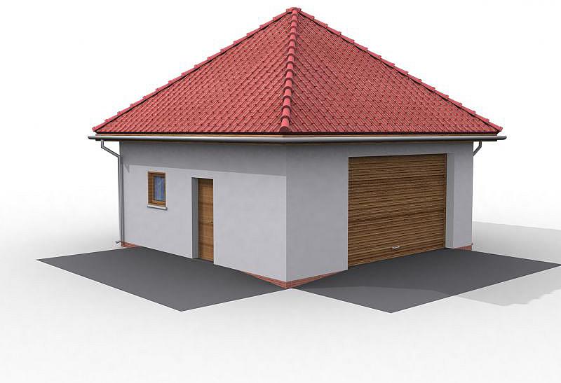 Projekt domu G12 garaż jednostanowiskowy z podpiwniczeniem