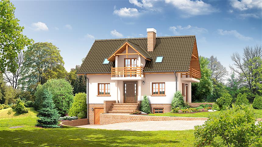 Projekt domu Jaworki 9