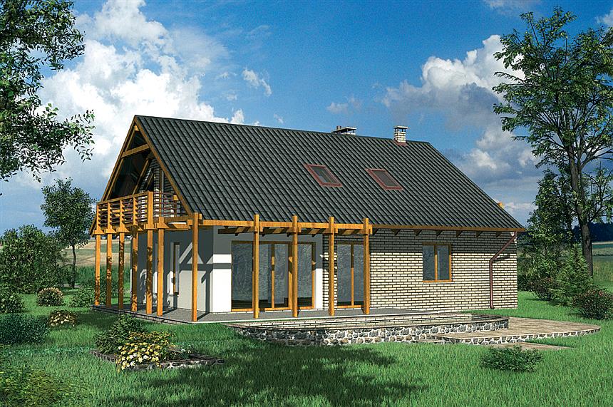 Projekt domu Krajka - murowana – silikaty