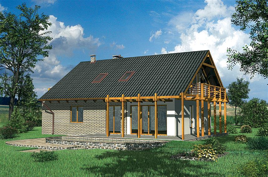 Projekt domu Krajka - murowana – silikaty