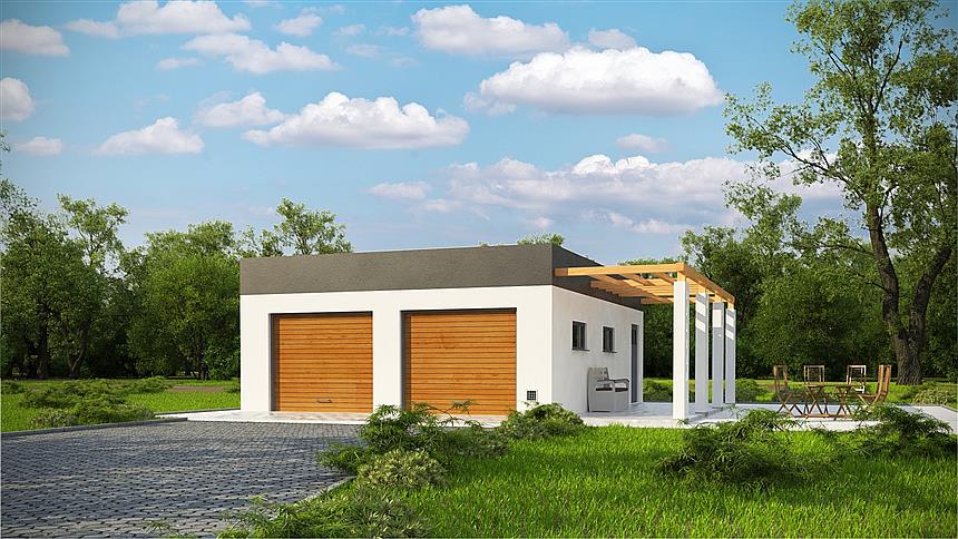 Projekt domu G178 - Budynek garażowy