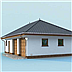 projekt domu G195 budynek gospodarczy
