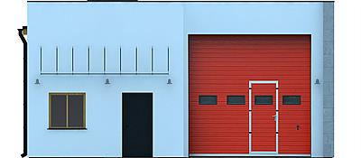 G259 - Budynek garażowo - gospodarczy elewacja