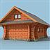 projekt domu G4 budynek gospodarczy z bali drewnianych
