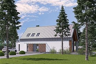 Projekt domu Murator A102bG1 Dom z klimatem - wariant III (z wentylacją mechaniczną i rekuperacją)